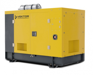 Дизельный генератор Vektor AD-120Y-T400 в кожухе